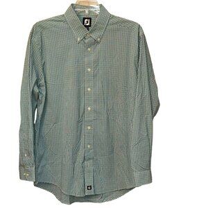 FootJoy‎ FJ Button Down Plaid Dress Shirt Size XL Work Office Dressy